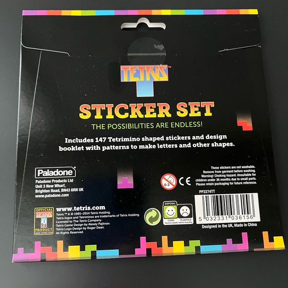 Tetris Sticker Set - Picture 2 of 2